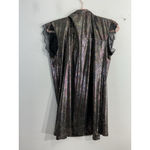 LuLaRoe Womans Sleeveless Pullover Blouse Large Multicolor Metallic Peekaboo NWT Photo 1