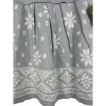 Vera Wang Princess  Pleated Gray Sparkle Snowflake Knit Sweater Skirt M NWT Photo 2