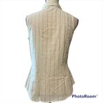 IZOD  small womens tank celery sleeveless button down spot left side see pic NWT Photo 1