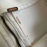 Free People  White Zip Closure Denim Mini Skirt Size 8 Photo 2