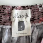 Maaji  women floral print button Pull on Elastic waist Maxi skirt S Photo 3