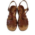 Dansko  Lorelei Brown Leather Strappy Sandals Shoes Chunky Vintage  Sz 37 Photo 1
