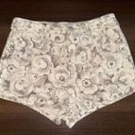Pilcro Floral Print Dolphin Ultra High rise Shorts Casual Everyday Cute Size 31 Gray Photo 1