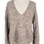 Gentle Fawn V-Neck Sweater Pink Blue Multicolor Size Small Photo 0