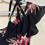 Papaya Black and Pink Floral Blouse Photo 2