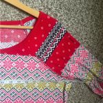 Victoria's Secret Red Long Sleeve Raglan Pajama Dress Sleepwear Holiday Comfy Photo 5