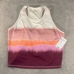 Athleta  Shanti Ombre Print Crop Tank Top Pink Orange NEW W/TAG Size‎ 3X Photo 0