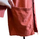 Pact Airplane Cardigan Size M/L Orange Organic Cotton Oversize Lagenlook Pocket Size M Photo 4