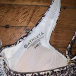 Athleta  Aqualuxe Batik NWT brown and white Jacobean tankini swim top Photo 6