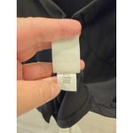 Lucky Brand Keyhole Halter Top Women's L Black Solid Ribbed Cropped Long Sleeve Photo 6