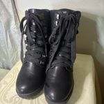 MIA  Annamarie Black Lace Up Ankle Boots Photo 5