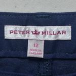 Peter Millar  Navy Blue Women's Golf Pants 12 100% Polyester Athleisure‎ Casual Photo 4