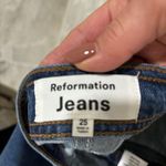 Reformation Julianna Exposed Zip Mid Rise Straight Leg Jeans in Mesa 28 Photo 5