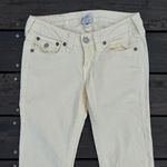True Religion Vintage Y2K  Pale Yellow Low-Rise Straight Leg Skinny Jeans Photo 2
