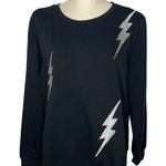 Torrid  Super Soft Black Lightning Bolt  Sleep Tee / Lounge Top Size 1(1X) 14-16 Photo 0