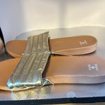 Shade & Shore Shade and sure beautiful gold slip on sandals. New tags size 11.​ Photo 3