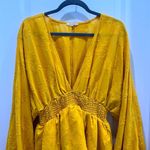 Tularosa Revolve  Marvista Long Sleeve Mini Dress in Marigold Sz L Photo 2