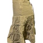 American Eagle  Vintage Lace Up Back Corduroy Tiered A Line Side Zip Skirt Size 8 Photo 1