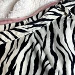 A.B.S. by Allen Schwartz Zebra Print Mini Skirt with Buckle Detail Size 6 Black Photo 4