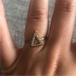 Urban Outfitters Gold Jeweled Triangle ring size 7. Photo 1