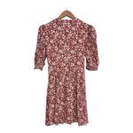 Reformation NWT Laylin Floral Red White Mini Dress Size 0 Flower Girl Boho Photo 7
