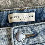 Oliver Logan Jeans Womens 35 Blue Wide Leg Cargo Madison High Rise Light Wash Photo 3