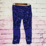 Athleta  PAINT BUCKET RELAY CROPPED ATHLETIC LEGGINGS BLUE PURPLE SMALL Photo 1