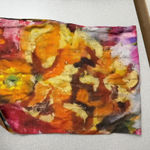 Anthropologie Bl^nk London Infinity Scarf Multicolor Floral Colorful Bl Photo 2