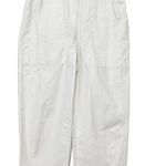 Ba&sh Stone Pants High Rise Cropped Paperbag Ecru Cotton Womens Size S Flawed Photo 0