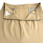 Loft (8) Button Pockets Detail A-Line Straight Skirt Back Slit Zipper Closure Photo 10