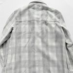 Outerknown Ladies Blanket Shirt Dress Flannel Plaid Grey White Size Small Long Photo 5
