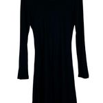 NWT Yak & Yeti Mini Dress Womens M Black Asymmetric Long Sleeve Y2K Grunge Boho Size M Photo 3