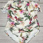 Kona Sol  Women's One Piece Floral Bathing Suit Swimsuit Size Large Photo 0
