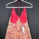 Urban Outfitters NEW  Sequin Pipa Mini Dress‎ Pink V Neck Sleeveless Party XSmall Photo 6
