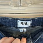 Paige | Dark Wash Rolled Hem Denim Shorts Size 26 Photo 2