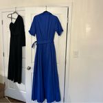 STAUD  Millie Lapis Belted Royal Blue Maxi Shirt Dress size 10 Photo 7