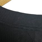 Andrew Marc  Women's L V-Neck Pullover Sweater Top Black Ribbed Lightweight Basic Photo 4