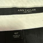 Ann Taylor  Women's Black Wide Flared Bootcut Mid Rise Trousers Dress Pants Sz 4 Photo 3