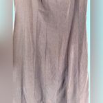 STAUD Chocolate Brown Midi Dress, high thigh slit size 6 Photo 5