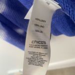 Chico's CHICO’S Tie Dye Linen Open Knit Cardigan Women’s Mesh Knit Coastal Boho Photo 8