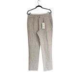 Mango NWT MNG 100% Linen Pant In Color Beige / Taupe SZ-34 Photo 2