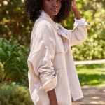 FRANK & EILEEN Mcloghlin Shirt Jacket in Natural Size X Photo 12