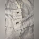 Loft Ann Taylor Jacket Blazer Tan Linen Womens Size 6 Lined One Button Career Photo 8
