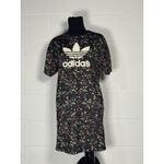 Adidas Originals Floral Multicolor Mini Dress NWT Size XS Black Photo 1