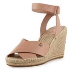 Tory Burch Bima 2 Espadrille ankle strap Sandals Wedges nude peach size 8 Photo 1