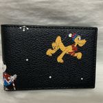 Coach NWOT Disney X  Wallets With Holiday Christmas Print Mickey Donald Pluto Photo 3