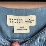 Kate Spade  Broome Street Chambray Embroidered Ombre‎ Long Sleeve Sz S Photo 3