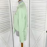 Maeve  By Anthropologie‎ Tie Front Button Down Blouse Shirt Mint Green Small Photo 2