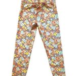 Veronica Beard Vilena Leggings Floral Orange Multi High Rise Workout Small NWT Photo 9