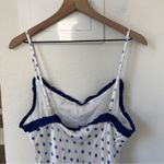 Aston Studio Posey Maxi Dress in Antique Royal Polka Dots Blue Size 10 Photo 6